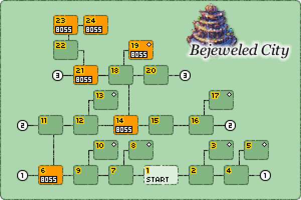Map of Bejeweled City