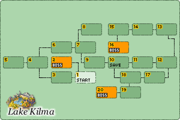 Map of Lake Kilma