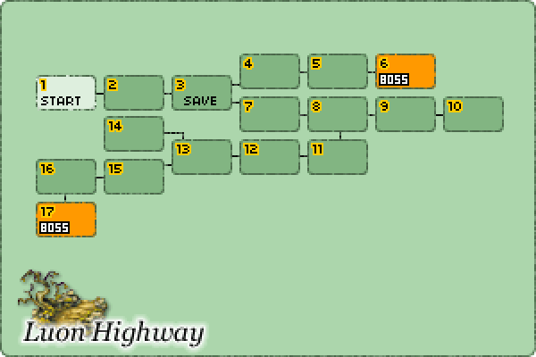 Map of Luon Highway