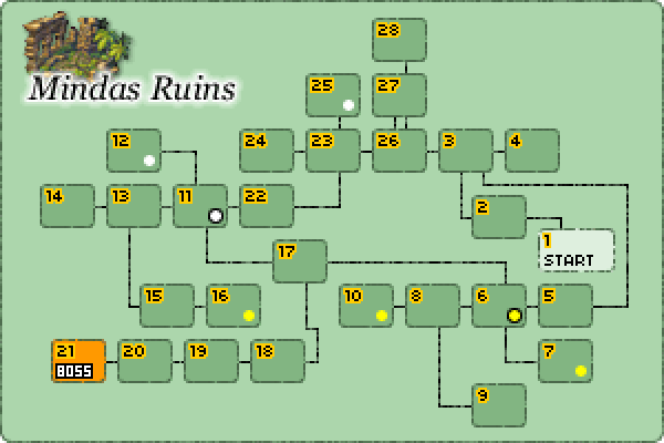 Map of Mindas Ruins