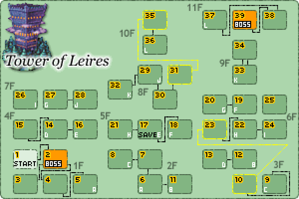 Map of Tower of Leires