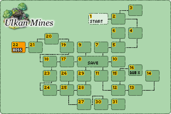 Map of Ulkan Mines